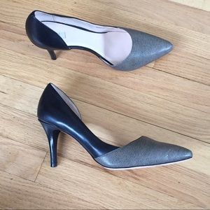 Black and Tan Cole Haan Neutral Heels